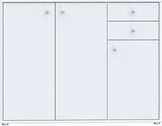 'Tempra 2' Kommode, 85,5 x 34,8 x 73,7 cm, Weiß