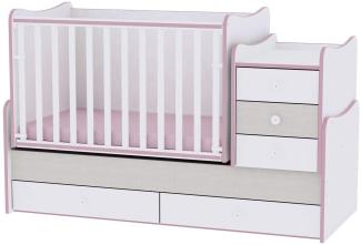 Lorelli 'Maxi Plus New' Babybett mit Schaukelfunktion rosa
