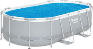 Bestway 58672 Pool-Solarabdeckung Überirdischer Pool Oval Blau Polyethylen 210 mm