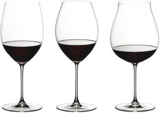 Riedel Veritas Verkostungsset Rotwein, 4-tlg, Rotweinglas, Weinglas, Verkostungsglas, Hochwertiges Glas, 5449/74