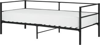 Metallbett schwarz 90 x 200 cm BATTUT