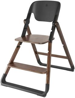 Ergobaby Evolve Toddler Chair Hochstuhlbasis Ergonomischer Stuhl für Kleinkinder Mitwachsend ab ca. 36 Monate, Höhenverstellbarer Kinderstuhl Treppenstuhl in Holzausführung, Dark Wood