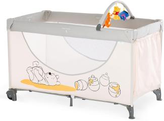 Hauck 'Dream`n Play Go + Toybar' Reisebett 60x120 cm, Pooh Cuddles, inklusive Rollen, Faltmatratze und Tasche, ab Geburt, tragbar und faltbar