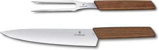 Victorinox Swiss Modern Tranchier-Set 2 teilig Nussbaum, Wood, small