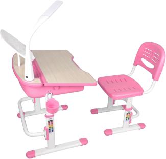 Vipack 'Comfortline' Kinderschreibtisch 301 rosa/weiß, inkl. Stuhl
