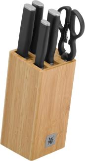 WMF Kineo Messerblock mit Messerset 6-teilig Bambus-Block