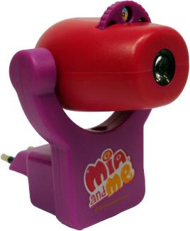 Joy Toy Mia and Me Nachtlicht-Projektionslampe für das Kinderzimmer, 7 x 9 x 8,5 cm mit 14 x 9 x 19 cm 118094