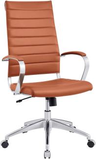 Modway Jive Office Chair, Holz, Leder, Terrakotta, 66 x 66 x 116 cm