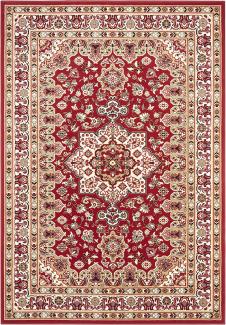 Orientalischer Kurzflor Teppich Parun Täbriz Rot - 120x170x0,9cm