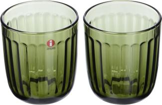 Glass – 260 ml – Moosgrün - 2 Stück Raami Gläser Iittala Wasserglas, Spülmaschinengeeignet
