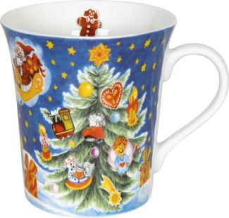 Könitz Becher Weihnachten, Tasse, Kaffeebecher, Porzellan, Bunt, 410 ml, 11 1 100 2453