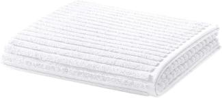 Handtuch Baumwolle Line Design - Farbe: weiß, Größe: 50x100