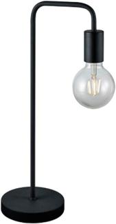 Minimalistische LED Tischleuchte, Metall Schwarz matt, Höhe 51cm