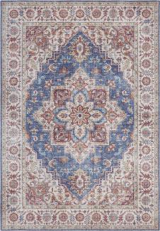 Vintage Teppich Anthea Jeansblau - 200x290x0,5cm