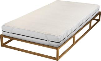 biberna Sleep & Protect Spannbettlaken (wasserundurchlässig) Molton Größe 160x200 cm, weiß