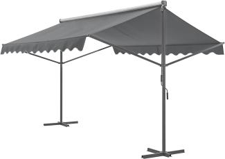 Standmarkise Selenizza freistehend 400x300x260cm Dunkelgrau [pro. tec]