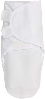 Meyco Baby Uni Pucksack, Erstausstattung Neugeborene (Pucktuch für Babys ab 4-6 Monaten, weicher Schlafkomfort, 100% Baumwolle, atmungsaktiv, Einschlafhilfe), Weiß