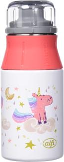 alfi KIDS BOTTLE 400ml, rainbow, Kindertrinkflasche aus Edelstahl, absolut dicht mit Drehverschluss, leicht und robuste Flasche, für Kohlensäure, ohne Fingerabdrücke, BPA-frei