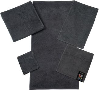 Ross Uni-Walk Handtücher Cashmere 9008 | Gästetuch 30x50 cm | anthrazit