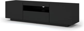 TV-Schrank AURA 150 cm schwarz matt