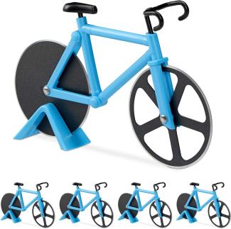 5 x Fahrrad Pizzaschneider blau 10025809