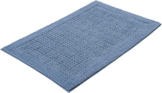 Kleine Wolke Badteppich Net | 60x90 cm | stahlblau