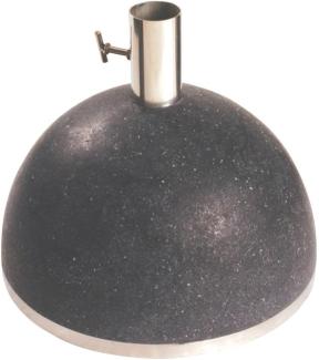 Esschert Design Sonnenschirmständer, Sonnenschirmfuß -'-'granito-'-' in schwarz, 31,5 kg, Ø Rohr innen: 5,1 cm, Fuß Ø ca. 36 cm
