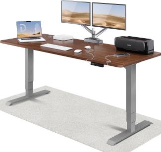 Höhenverstellbarer Schreibtisch (200 x 80 cm) - Schreibtisch Höhenverstellbar Elektrisch mit Flüsterleisem Dual-Motor & Touchscreen - Hohe Tragfähigkeit - Stehtisch von Desktronic