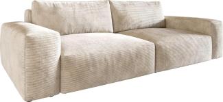Big-Sofa Lanzo XL 270x130 cm Cord Beige