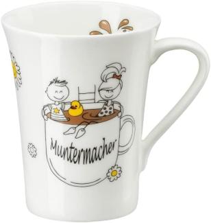 Hutschenreuther Becher mit Henkel My Mug Collection Worte - Muntermacher, Tasse, Bone China, Mehrfarbig, 400 ml, 02048-727411-15505