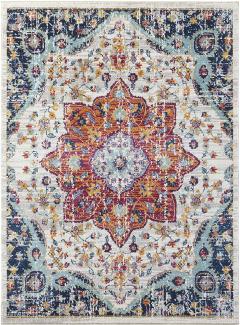 Orientalischer Kurzflor Teppich Bara Multicolor - 80x150x1cm