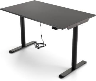 Yaasa Desk Basic S Elektrisch Höhenverstellbarer Schreibtisch, 120 x 70 cm, Anthrazit