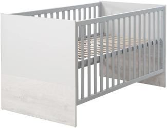 Roba 'Maren 2' Kombi-Kinderbett, 70x140cm, weiß/lichtgrau