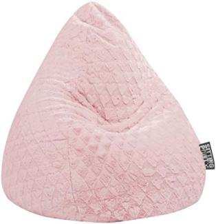 Sitting Point Sitzsack Sitzsack FLUFFY HEARTS L, Plüschsitzsack mit Herzoptik