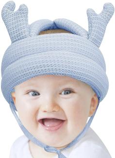 Baby Schutzhelm Säugling Atmungsaktiv Sicherheit Kopfschutz Mütze Kinder Schutzhelm Baumwolle Hut Kleinkind Verstellbarer Kopfschutzkappe Lernen Laufen und Sitzen