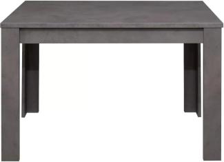 Esstisch FLIX Küchentisch ausziehbar graphit grau 110 x 60 cm