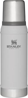 Stanley Classic Legendary Bottle Vakuumflasche aus Edelstahl mit Vakuumisolierung in der Farbe Ash 0,75l, Maße: 8,9cm x 8,9cm x 29,8cm, 668412