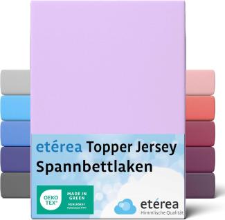 etérea Jersey Topper Spannbettlaken Spannbetttuch Flieder 180x200 - 200x200 cm
