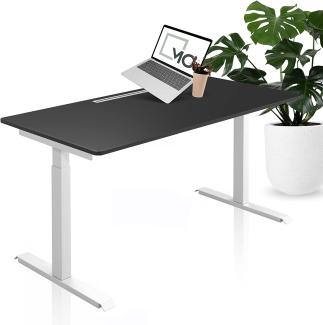 Der Gamer - Elektrisch höhenverstellbarer Schreibtisch (MO Five & 180 x 80 cm Tischplatte Schwarz)