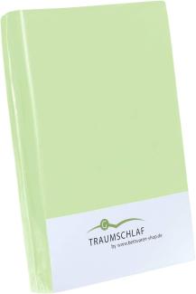 Traumschlaf Spannbettlaken Jersey Elasthan Stretch | 180x200 - 200x220 cm | limone