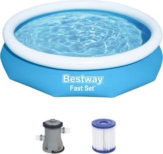 Bestway Schwimmbecken Fast Set Rund 305x66 cm Blau 441117