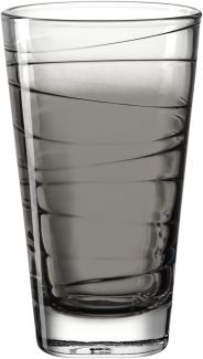 Leonardo Trinkglas Vario Struttura, Becher, Wasserglas, Kalk-Natron Glas, anthrazit, 280 ml, 026830