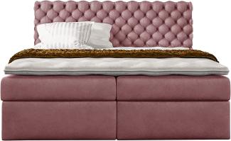 Stylefy 'Alviero' Boxspringbett Velours Jasmine Lila 160 x 200 cm