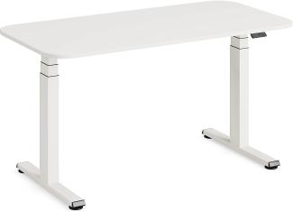 Steelcase Solo höhenverstellbarer Sitz-Steh-Schreibtisch mit Tischplatte in Snow und Gestell in Pearl Snow (140 x 70 cm)
