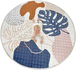 Hakuna Matte Gesteppte Krabbeldecke für Baby 150cm – Extra Dicke 1,5cm und Weiche Krabbelmatte in Schönem Unisex Design – Baby Spielmatte mit Rutschfester Unterseite zum Krabbeln und Spielen