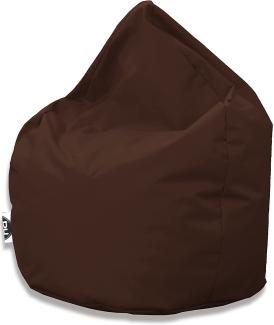 PATCH HOME Patchhome Sitzsack Tropfenform - Braun für In & Outdoor XXL 420 Liter - mit Styropor Füllung in 25 versch. Farben und 3 Größen
