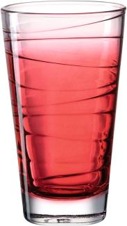 Leonardo 'Vario Struttura' Trinkglas, Kalk-Natron Glas, 280 ml, 1x Trinkglas, Rot