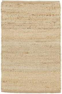 Teppich Hempi in Beige aus Baumwolle und Jute, 60 x 90 cm