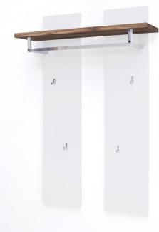 Garderoben Set Romana 7 matt weiß 192x198x38 cm LED Garderobe