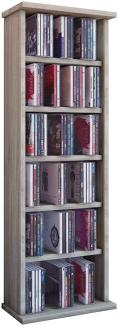 VCM CD-DVD-Turm Vostan für 150 CDs Sonoma-Eiche